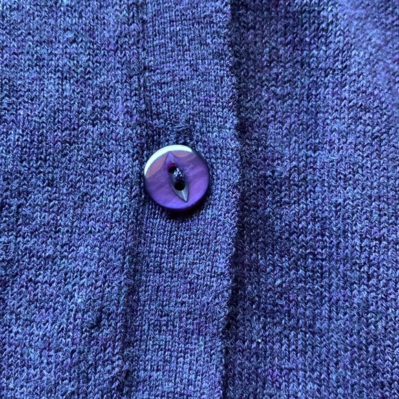 NWT embellished purple cardigan sweater Daisy Fuentes size Medium - Picture 7 of 11